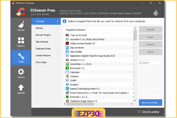 دانلود برنامه Ccleaner برای کامپیوتر سی کلینر برای ویندوز 10 