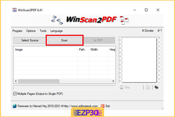 دانلود نرم افزار WinScan2PDF
