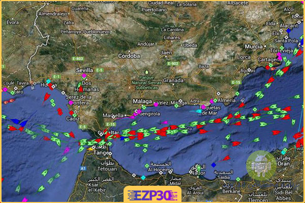 برنامه نمایش ترافیک دریایی